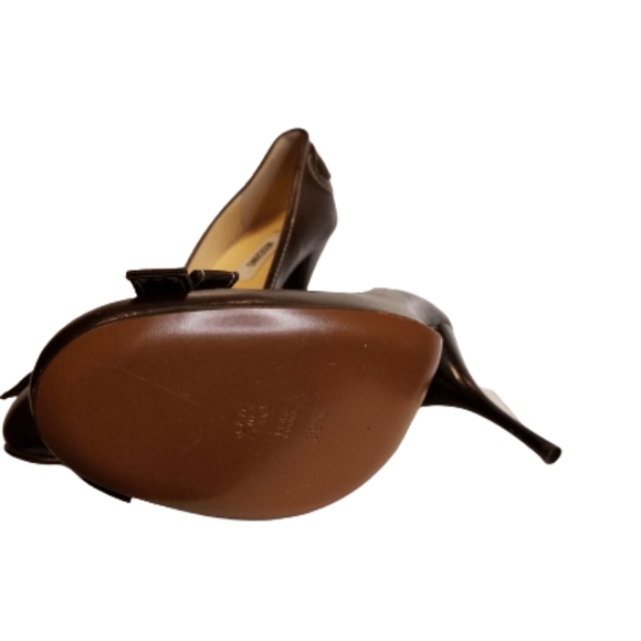 Moschino women's brown heels size 39.5 - Picture 4 of 6